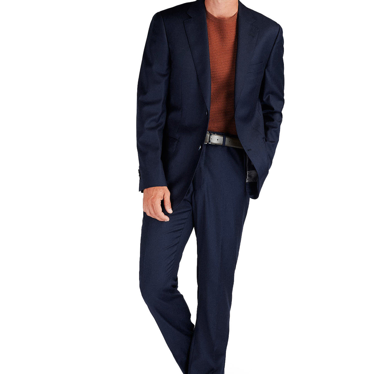 20420 Sax Plain Suit For Men main image 0