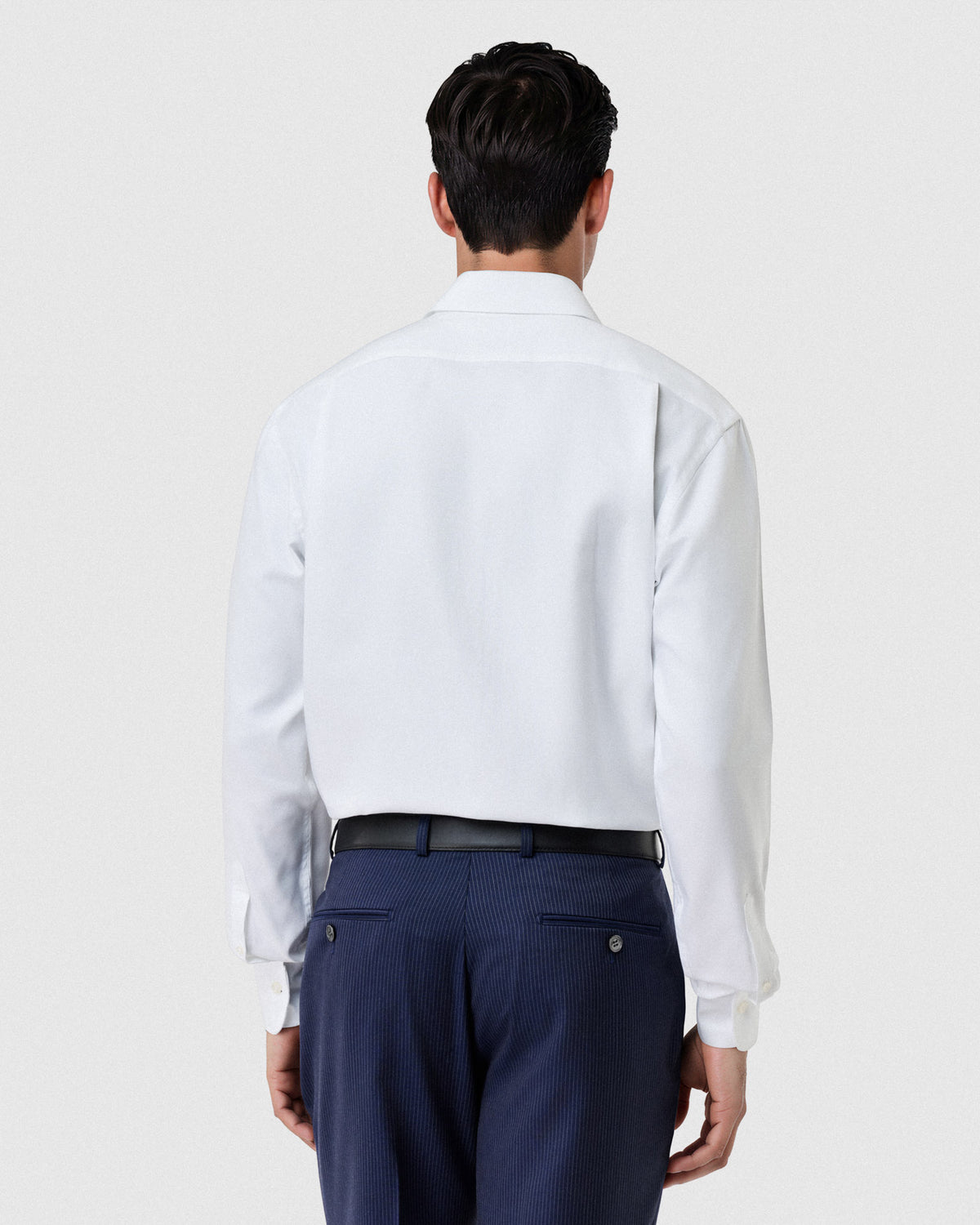 Sacoor Brothers Regular Fit Business Structures Dublin Collar Shirt, White