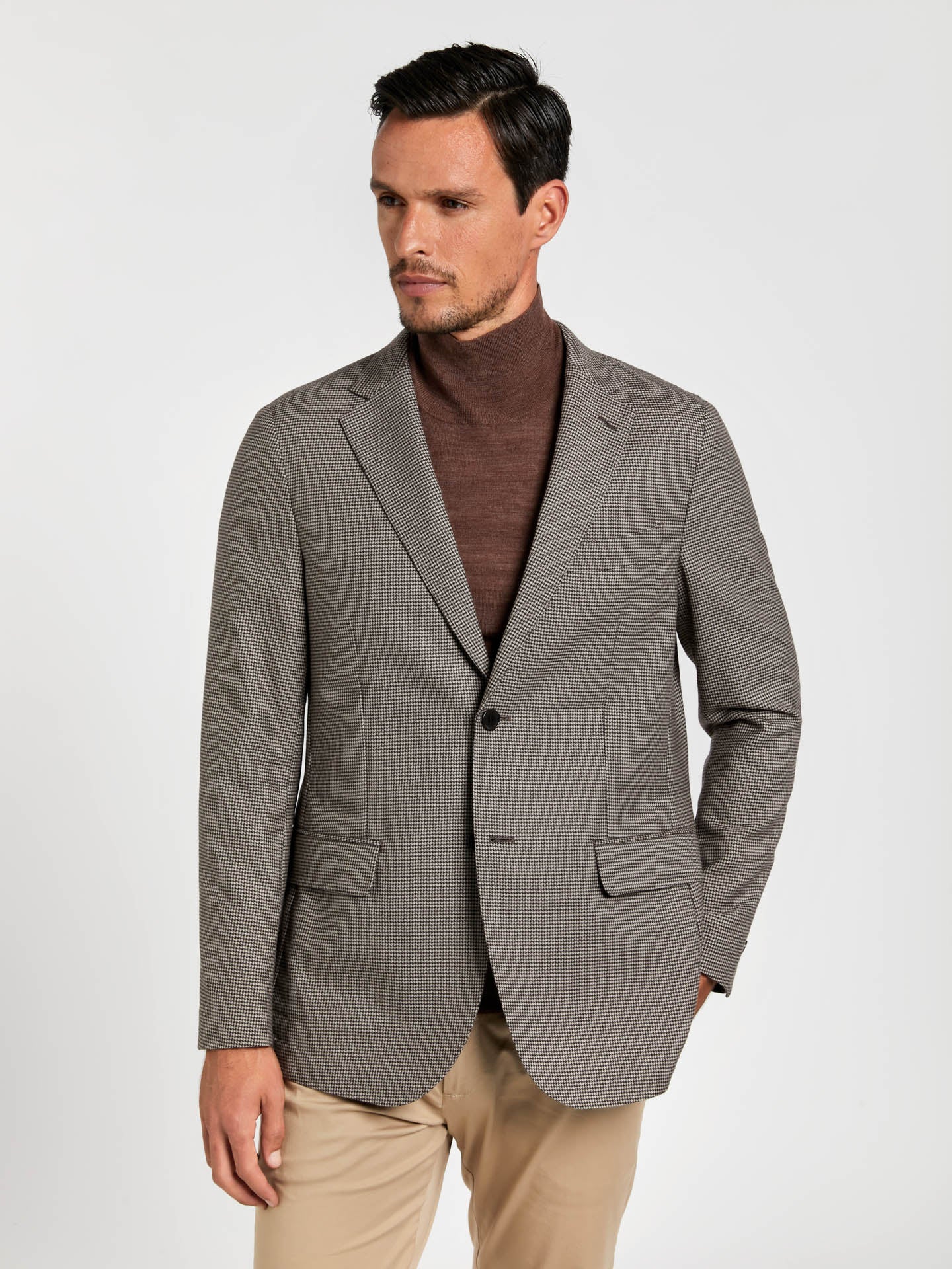 Unstructured houndstooth wool blazer Sacoor Brothers Malaysia