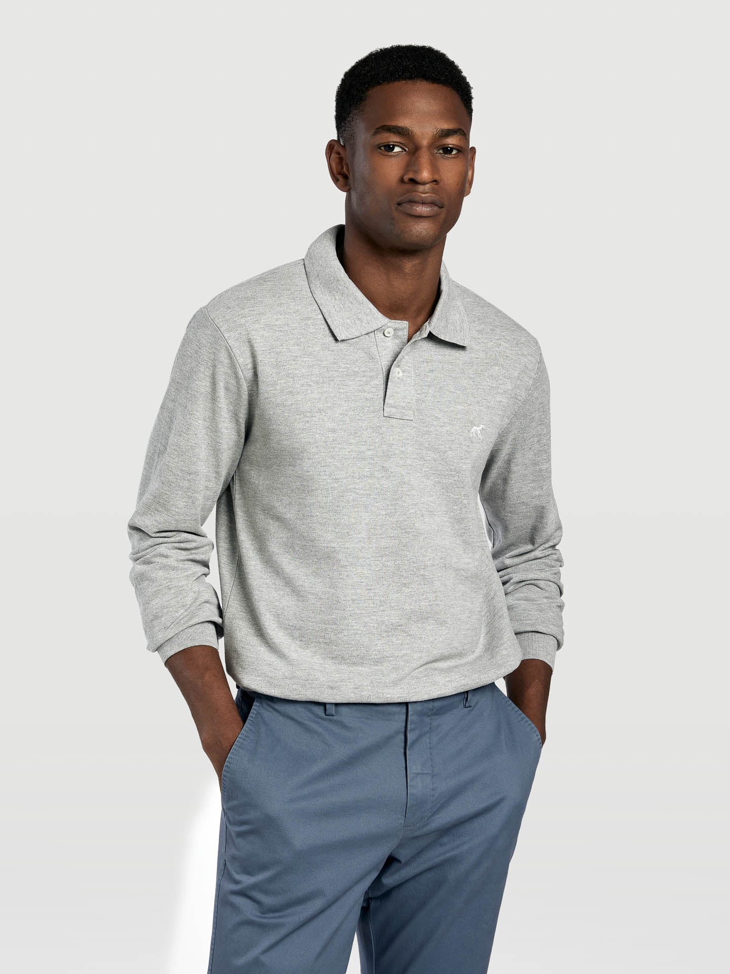 Grey polo shirt combination hotsell