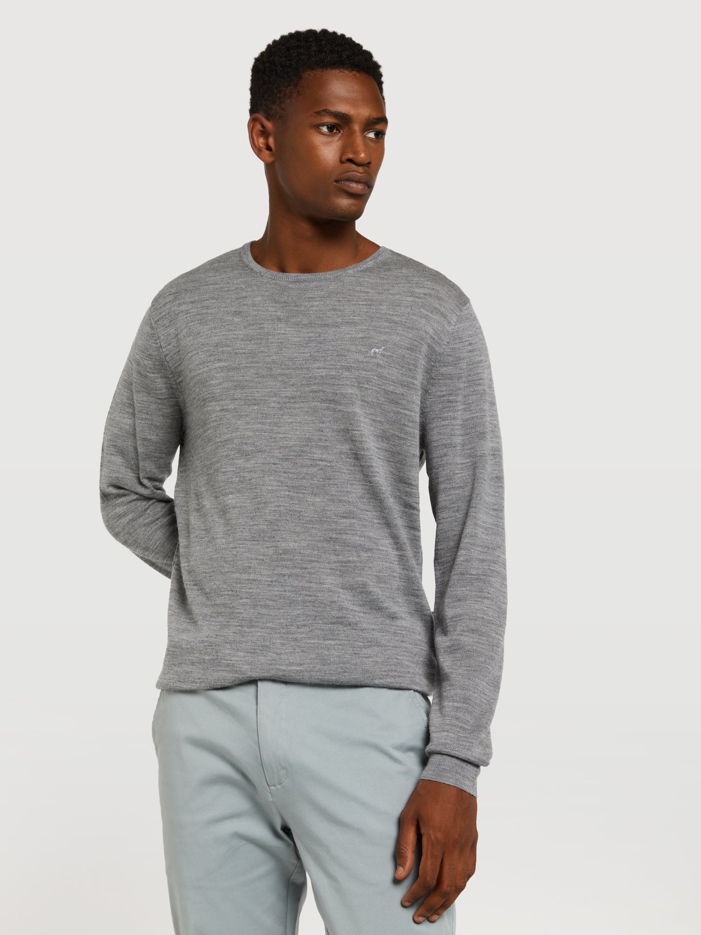 トップス ennoy MERINO WOOL SWEATER MIX GRAY XL ENNOY MERINO WOOL SWEATER (MIX GRAY) XL Merino Wool Sweater