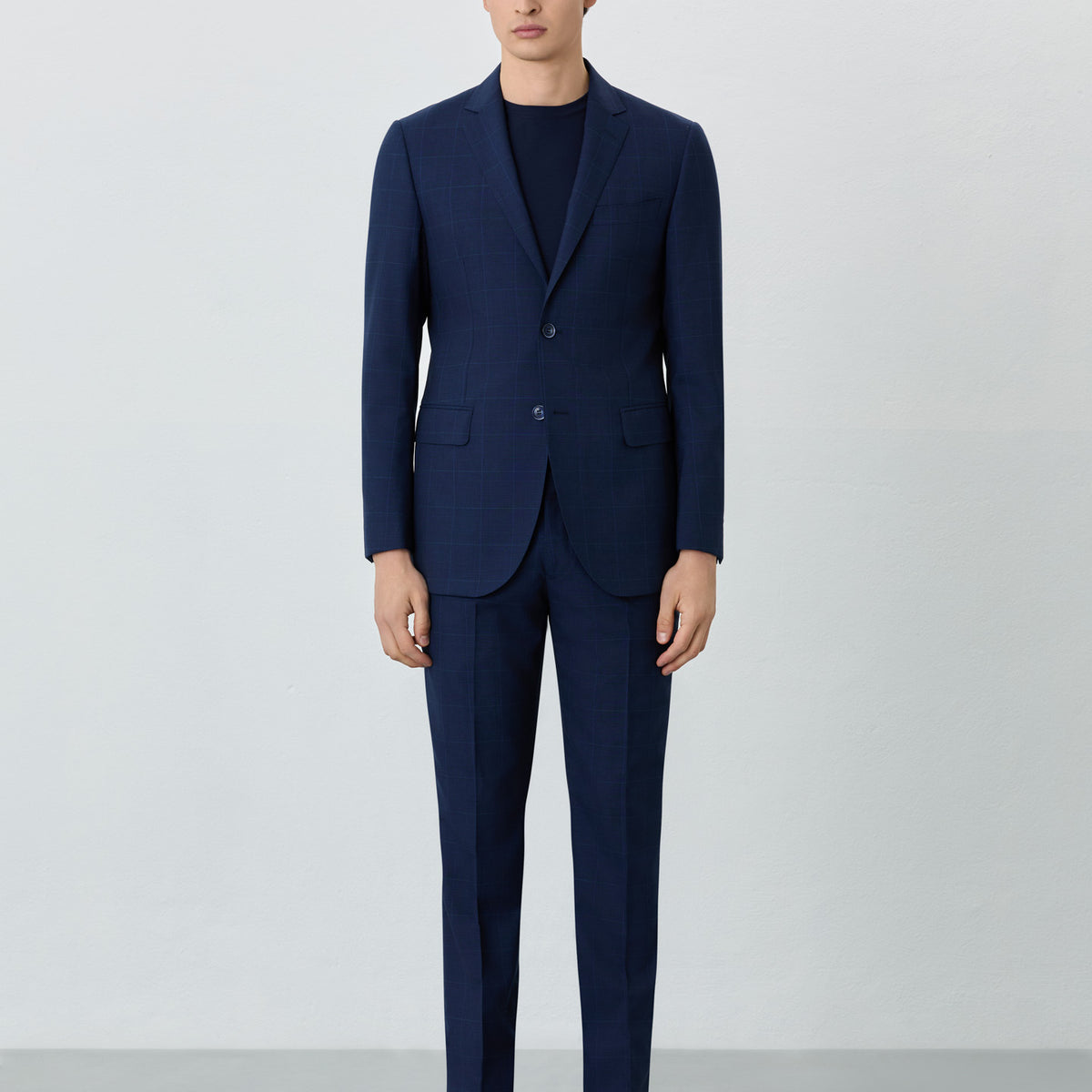 Slim Fit Prince Of Wales Suit In Wool – Sacoor Brothers Malaysia