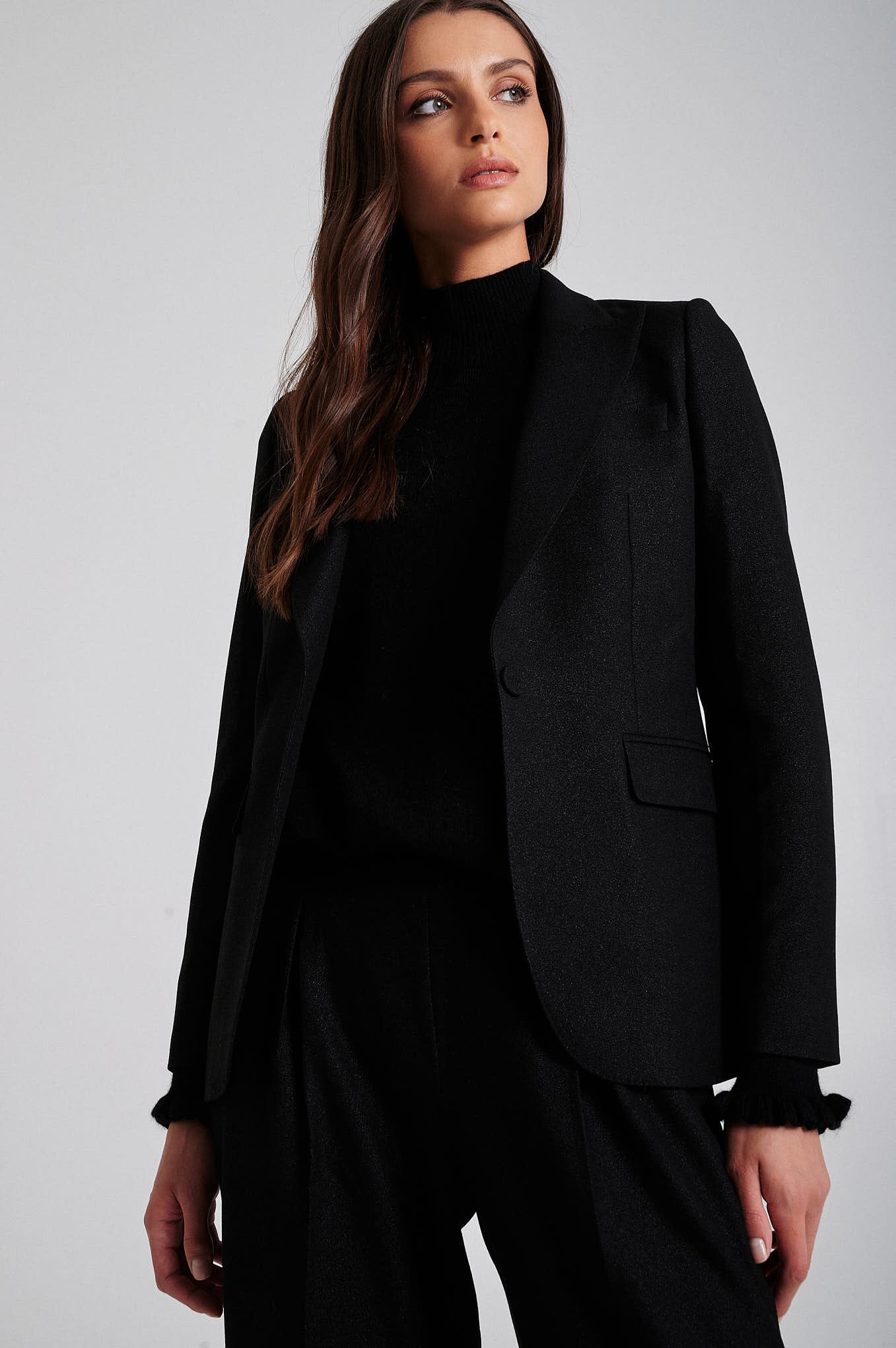 Special fabric black blazer – SacoorBrothers Malaysia