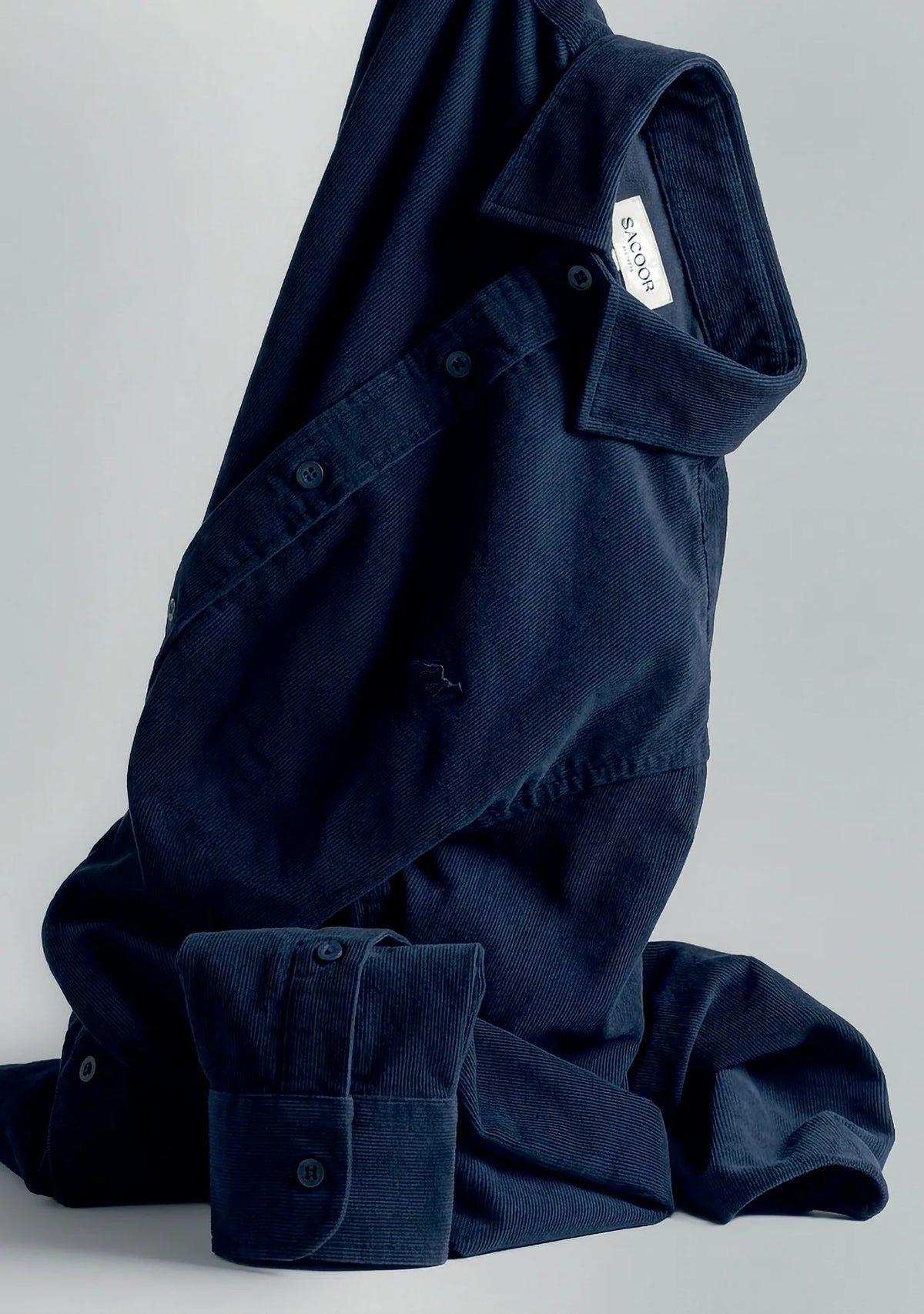Needlecord, garment dyed